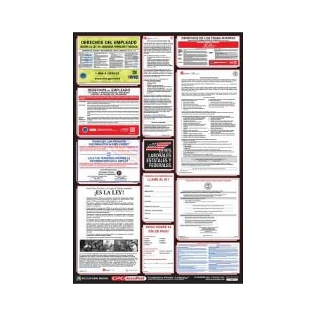 Accuform POSTERS COMBO STATE, FEDERAL AND OSHA PPG400TN PPG400TN